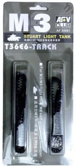 1/35 AFV T36E6 TRACK FOR M3 STUART LIGHT TANK (CONVERSION KIT) AF35061 - AFV Club Models