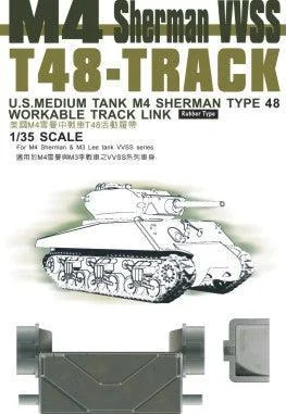 1/35 AFV T48 Track for M4 Sherman/M3 Lee VVSS Series AF35038 - AFV Club Models