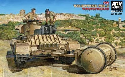 1/35 AFV VALENTINE MK.III W/ROTATRAILER AF35201 - AFV Club Models