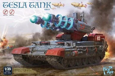 1/35 Border Model Tesla Tank from Red Alert Game Plastic Model Kit