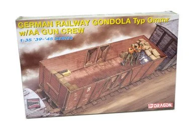 1/35 Dragon German Railway Gondola Typ Ommr w/AA Gun Crew Plastic Model Kit