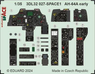 1/35 Eduard AH-64A early space for TRUMPETER