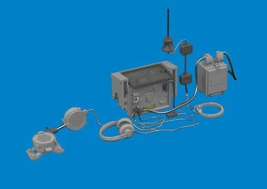 1/35 Eduard Sd.Kfz. 250 radio equipment PRINT Brassin for TAKOM kit