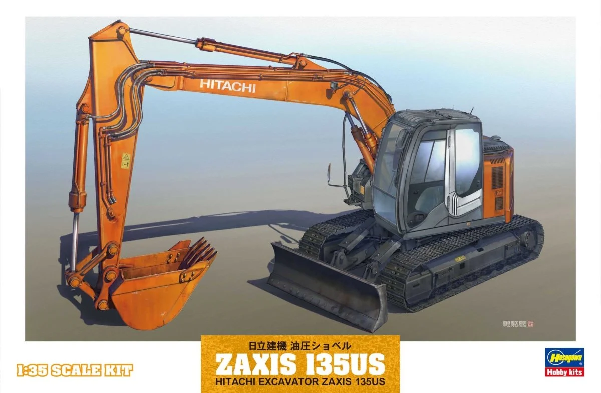 1:35 Hasegawa Hitachi Excavator Zaxis 135US