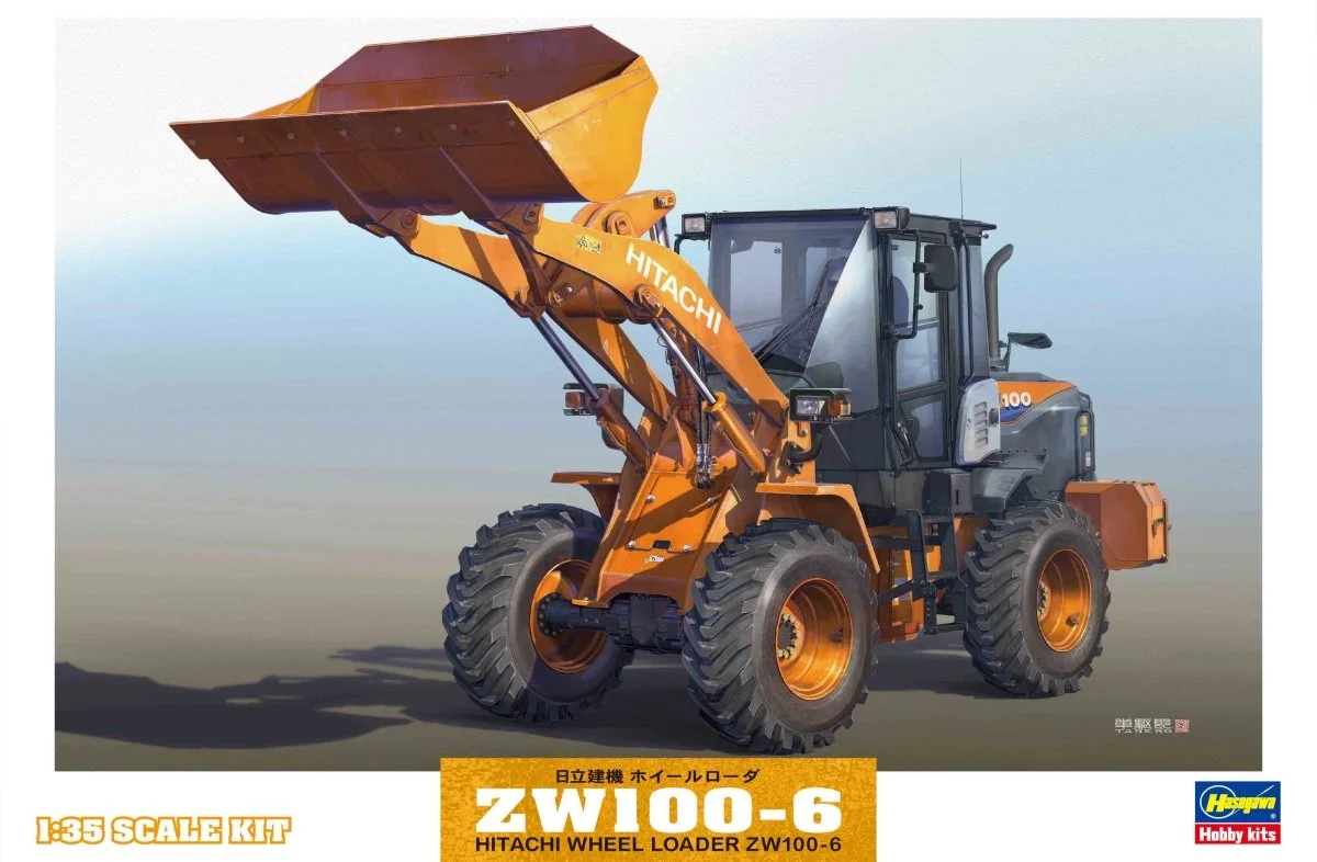 1:35 Hasegawa Hitachi ZW100-6 Wheel Loader