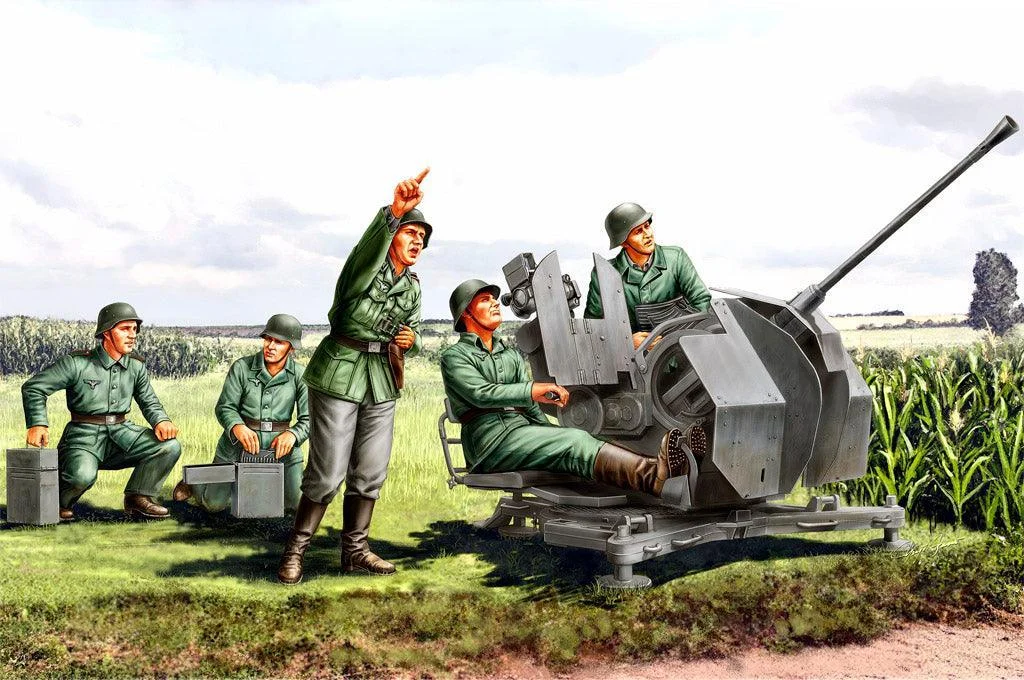 1/35 Hobby Boss 20mm Flak38 Figure Set 84412