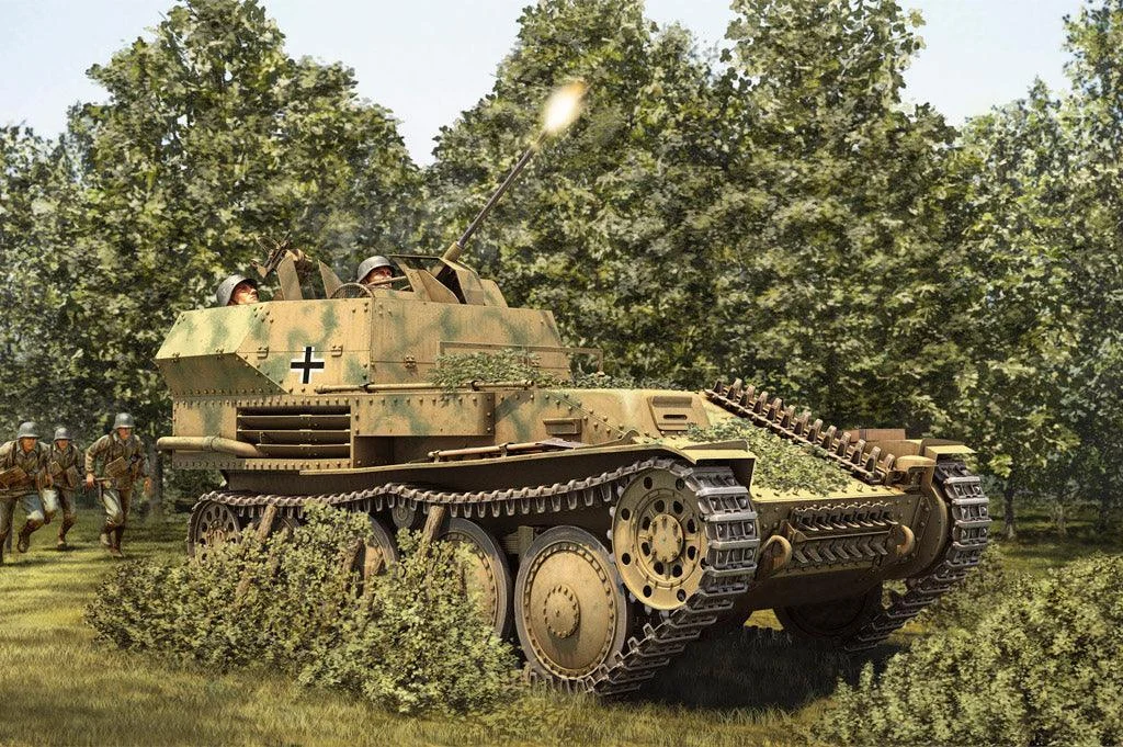 1/35 Hobby Boss German 2cm Flak 38 Pz.Kpfw .38 (t) 80140