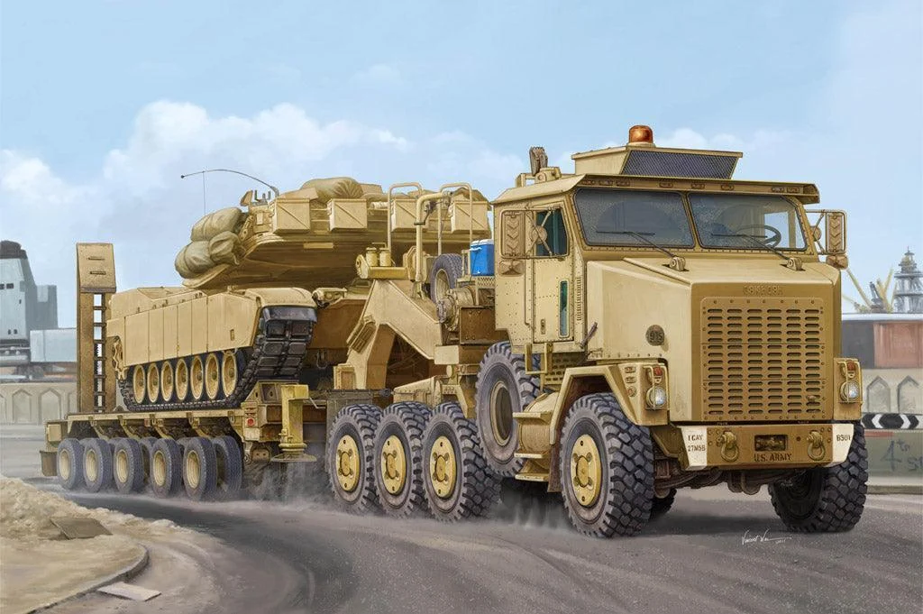 1/35 Hobby Boss M1070 Truck Tractor & M1000 Heavy Equipment Transporter Semi-trailer 85502