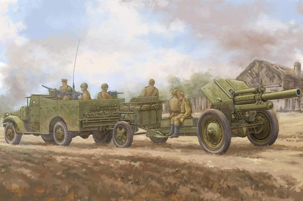 1/35 Hobby Boss M3A1 Late Version Tow 122mm Howitzer M-30 84537