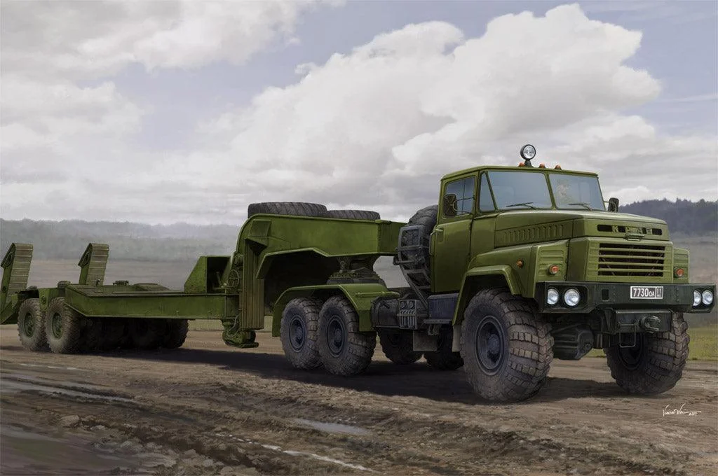 1/35 Hobby Boss Russian KrAZ-260B Tractor with MAZ/ChMZAP-5247G Semitrailer 85523