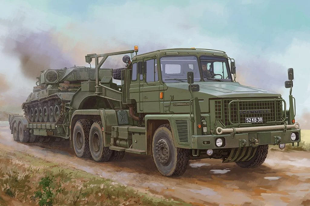 1/35 Hobby Boss Scammell Commander with 62 tonne Crane Fruehauf Semi-trailer 85527