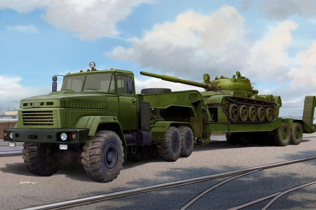 1/35 Hobby Boss Ukraine KrAZ-6446 Tractor with MAZ/ChMZAP-5247G Semitrailer 85513