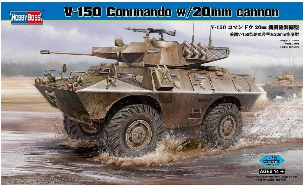 1/35 Hobby Boss V-150 Commando with 20mm cannon 82420