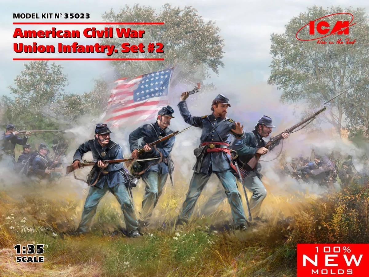 1/35 ICM American Civil War Union Infantry Set #2 35023