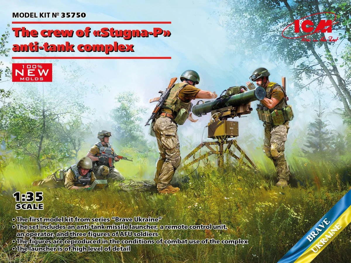 1/35 ICM ATGM ‘Stugna-P’ with Ukrainian Crew 35750