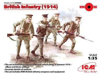 1/35 ICM British Infantry (1914) (4 figures) - ICM Models