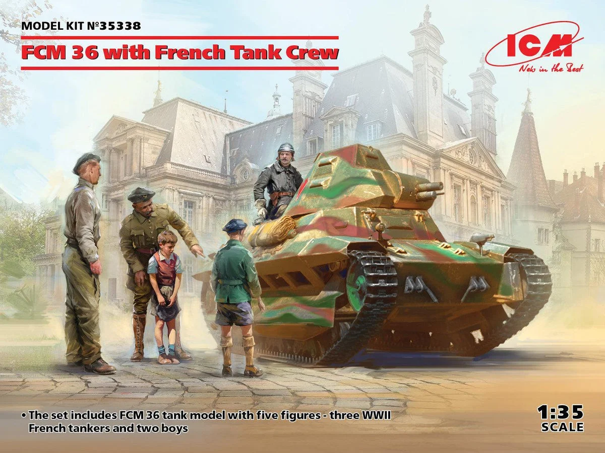 1/35 ICM FCM 36 with French Tank Crew 35338