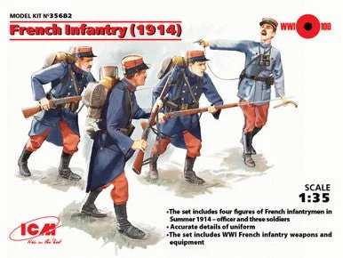 1/35 ICM French Infantry (1914) (4 figures) - ICM Models