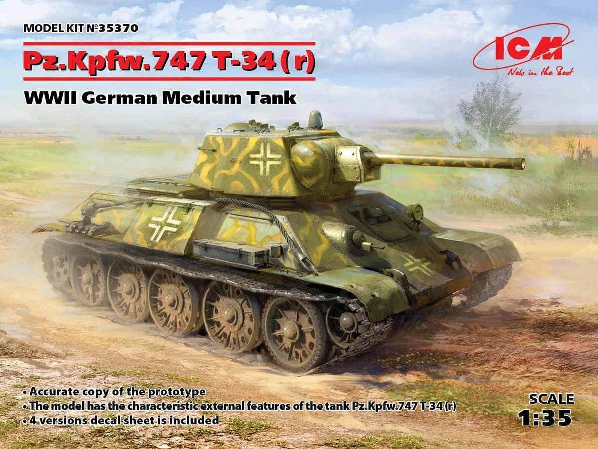 1/35 ICM Pz.Kpfw. T-34-747 (r) 35370