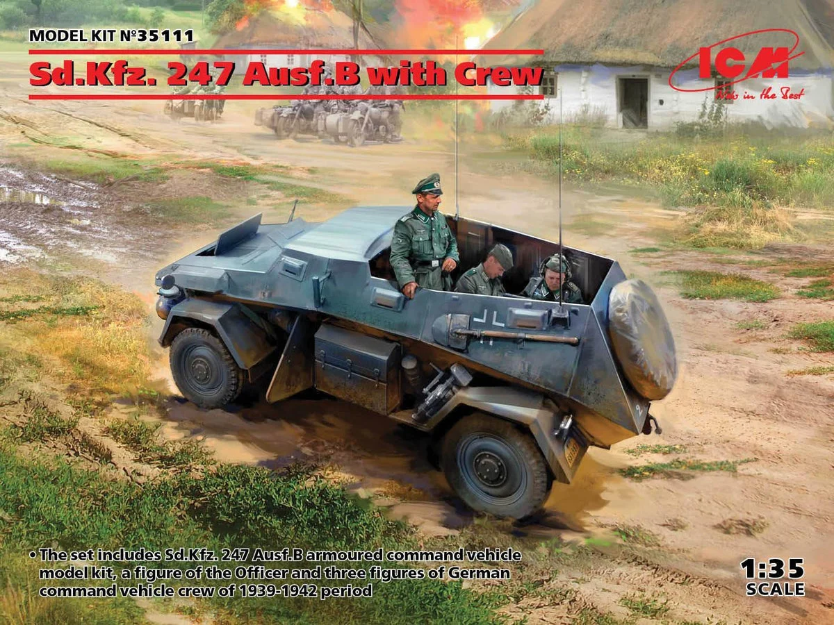 1/35 ICM Sd.Kfz. 247 Ausf.B with Crew 35111