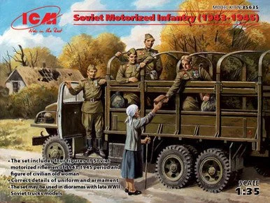 1/35 ICM Soviet Motorized Infantry (1943-1945), (5 figures)