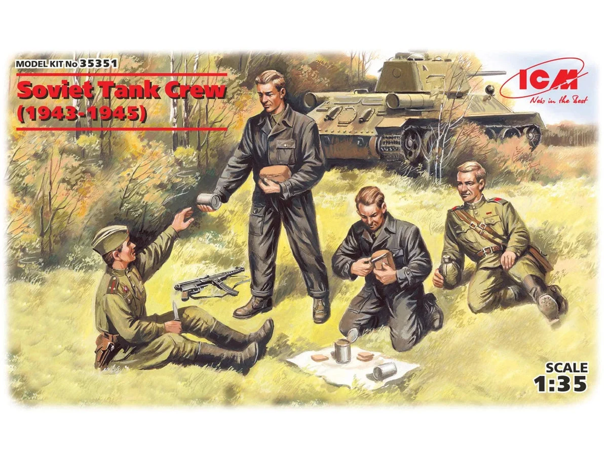 1/35 ICM Soviet Tank Crew (1943-1945) 35351