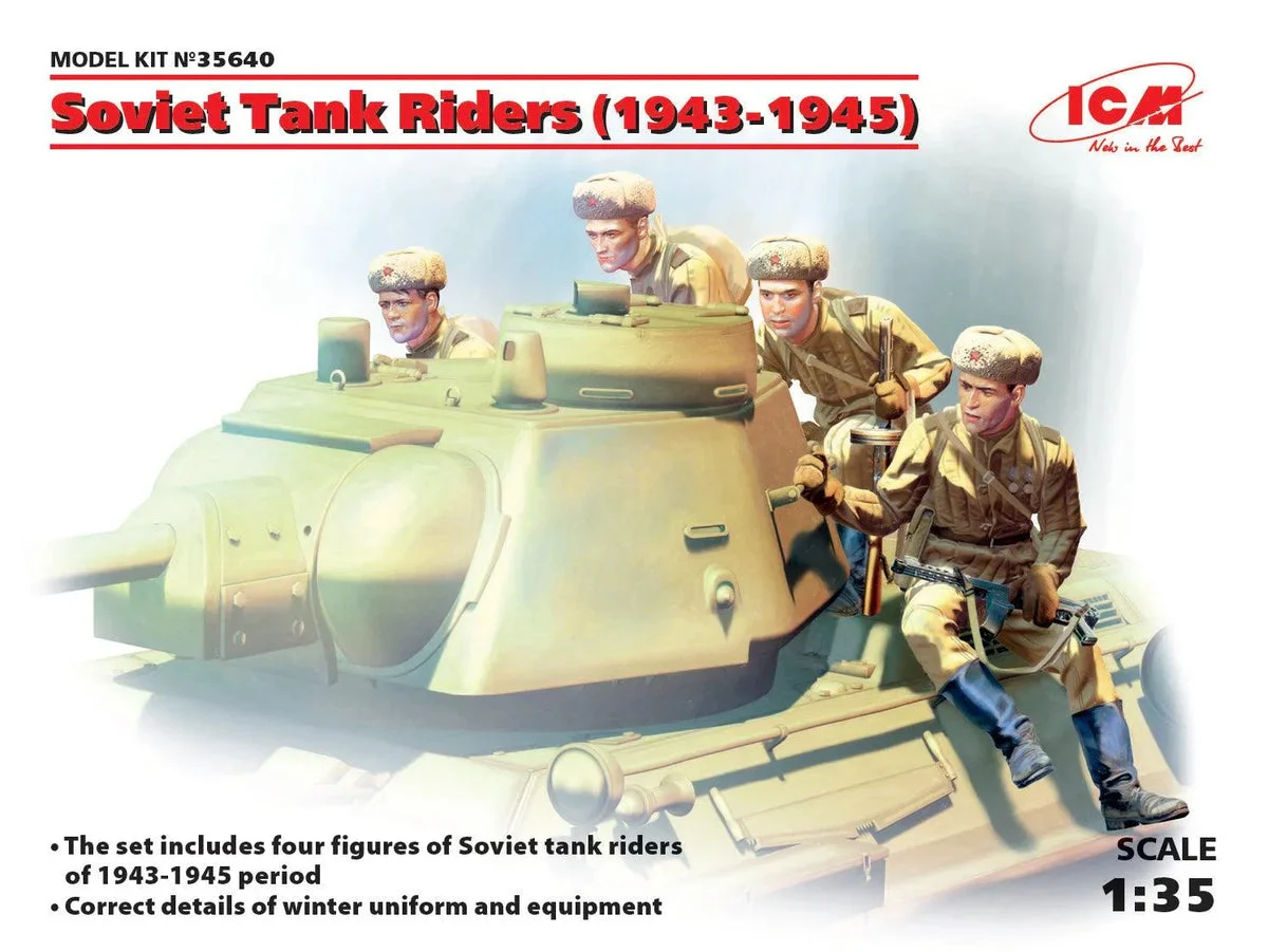 1/35 ICM Soviet Tank Riders (1943-1945) 35640