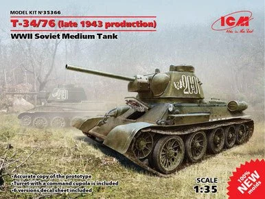 1/35 ICM T-34/76 (late 1943 production), WWII Soviet Medium Tank
