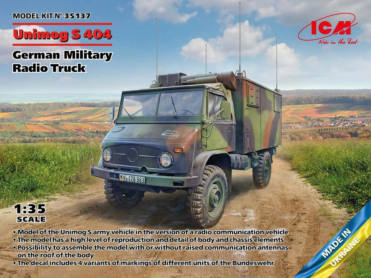 1/35 ICM Unimog S404 German Military Radio Truck 35137