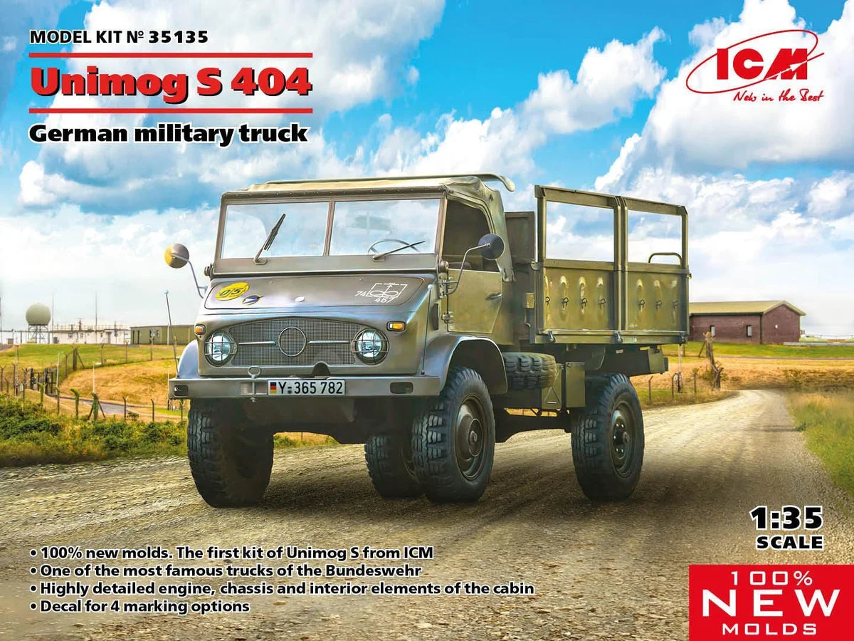 1/35 ICM Unimog S404 German Military Truck 35135