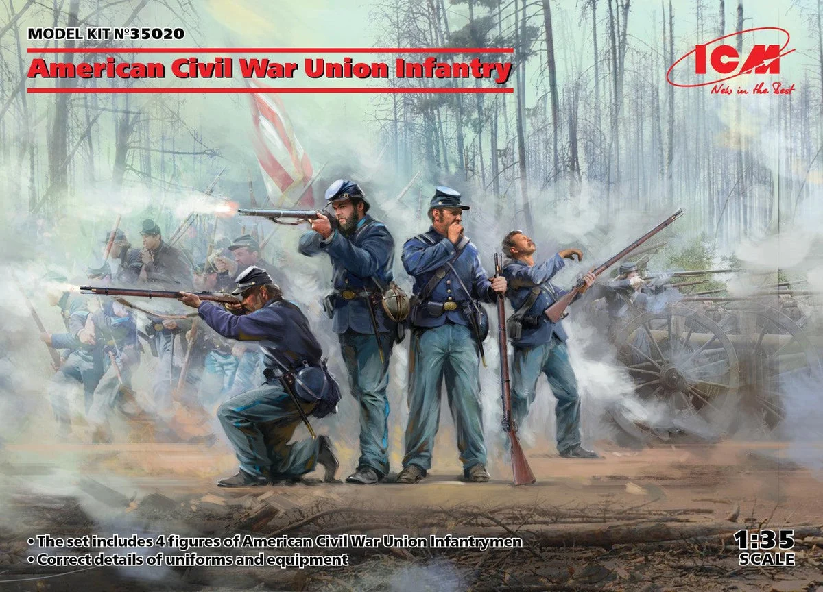 1/35 ICM Union Infantry - American Civil War 35020