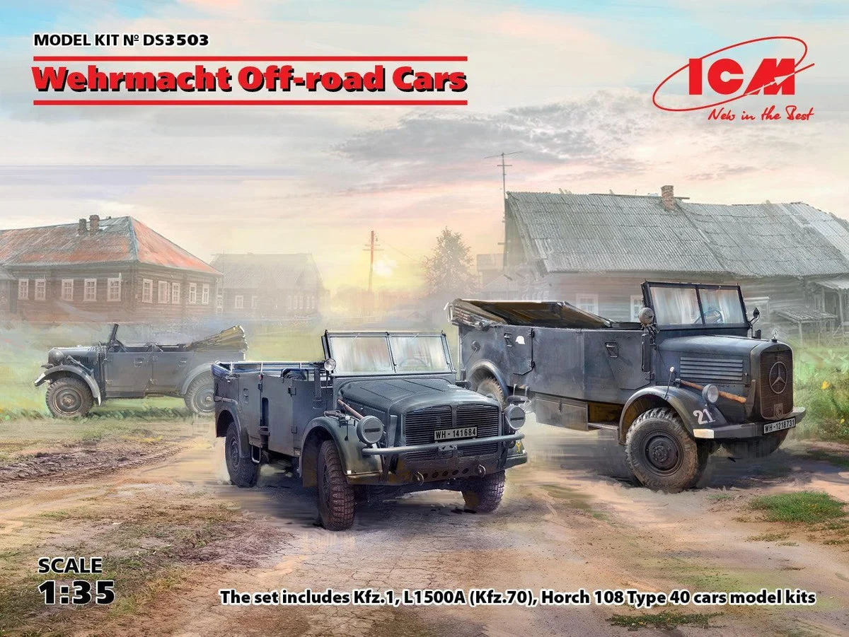 1/35 ICM Wehrmacht Off-Road Cars DS3503