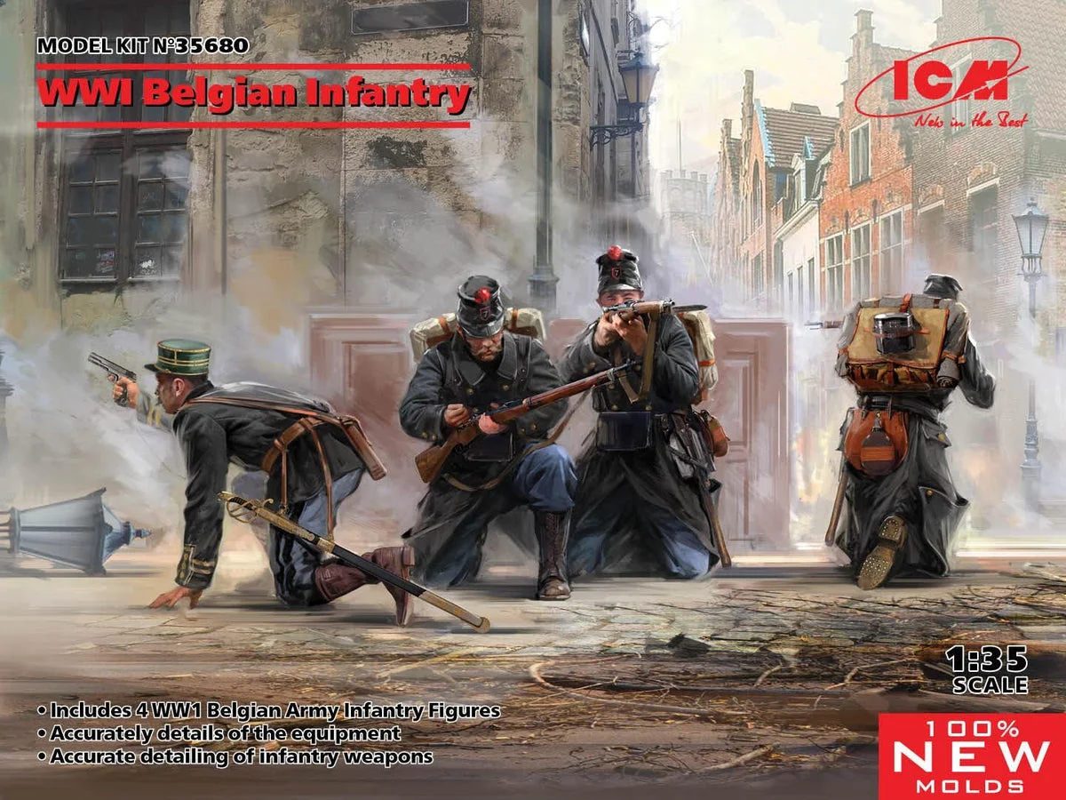 1/35 ICM WWI Belgian Infantry 35680
