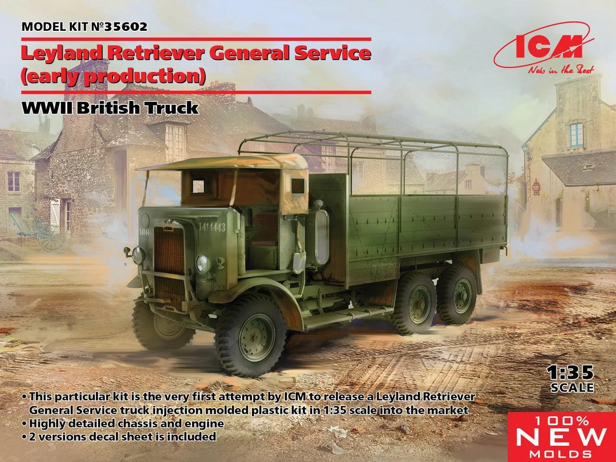 1/35 ICM WWII British Truck Leyland Retriever General Service (Early Production) 35602