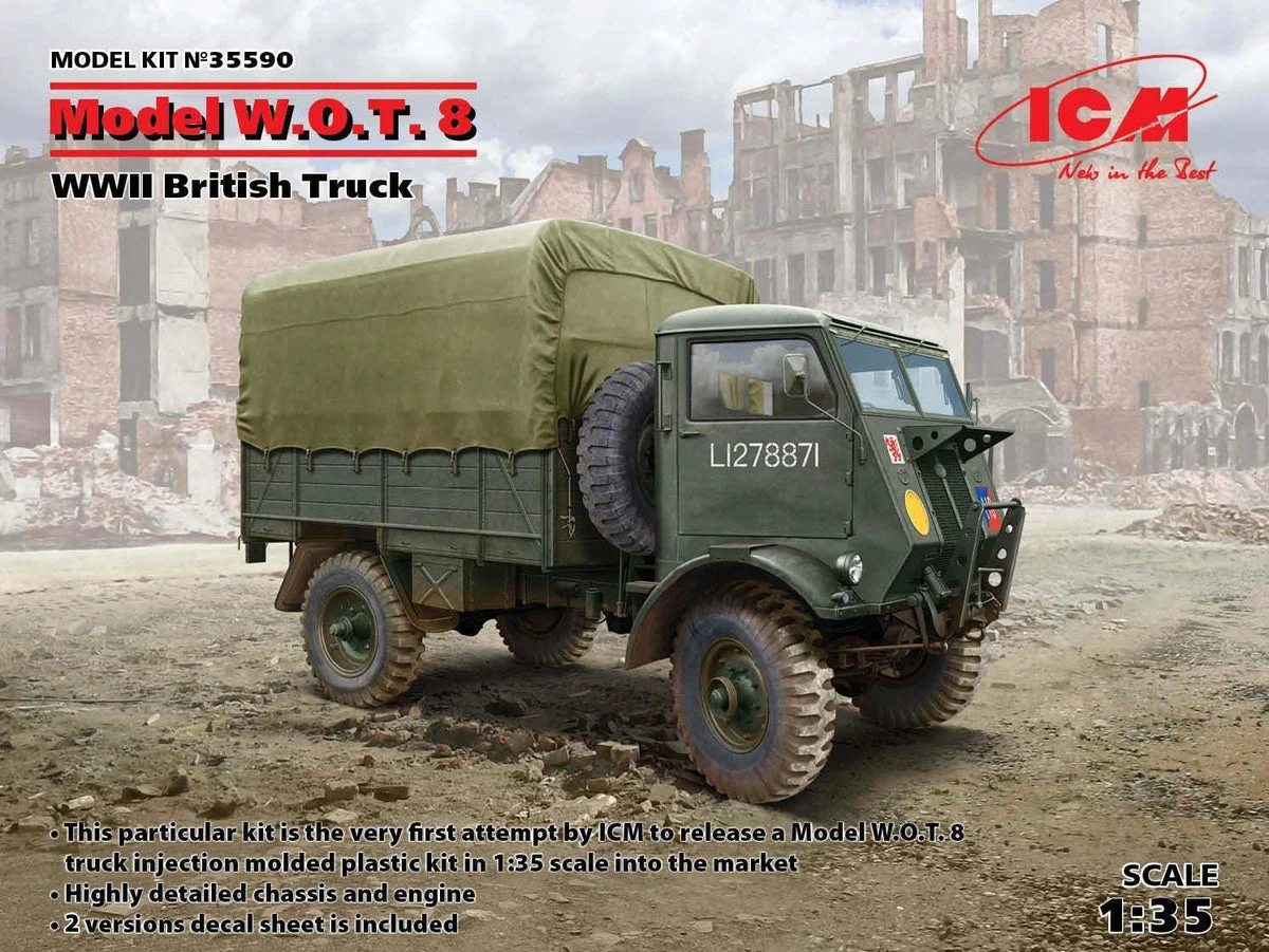 1/35 ICM WWII British Truck Model W.O.T. 8 - 35590