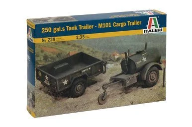 1/35 Italeri 250 Gal. Tank Trailer & M101 Cargo Trailer