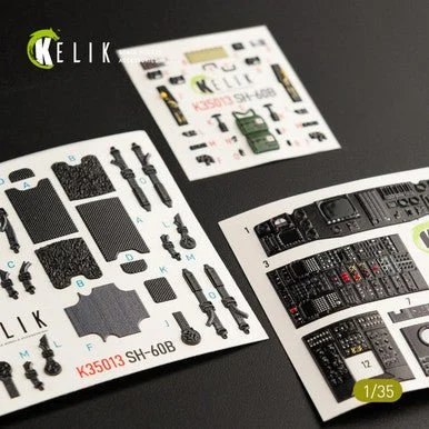1/35 Kelik SH-60B interior 3D decals for Kitty Hawk kit