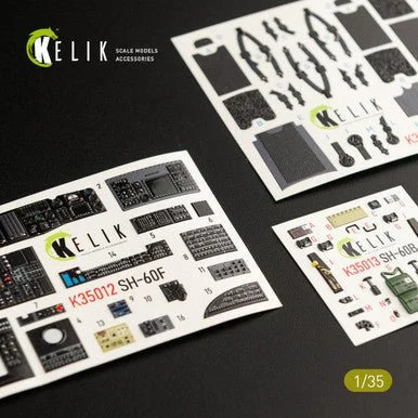 1/35 Kelik SH-60F Ocean Hawk interior 3D decals for Kitty Hawk kit