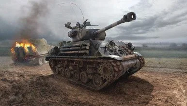 1/35 M4A3E8 Sherman Fury US Army Tank - Italeri