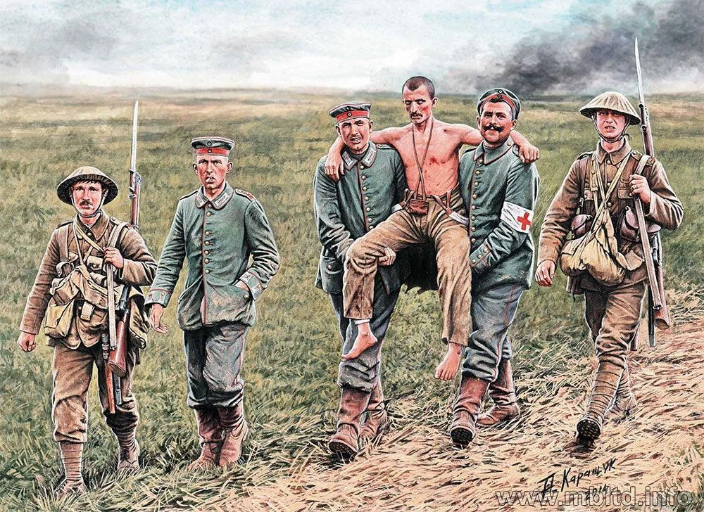 1/35 Master Box - British and German Soldiers Somme Battle (1916) 35158