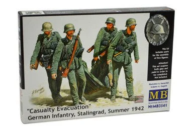 1/35 Master Box Casualty Evacuation German Infantry Stalingrad Summer 1942 Plastic Model Kit - Master Box LTD