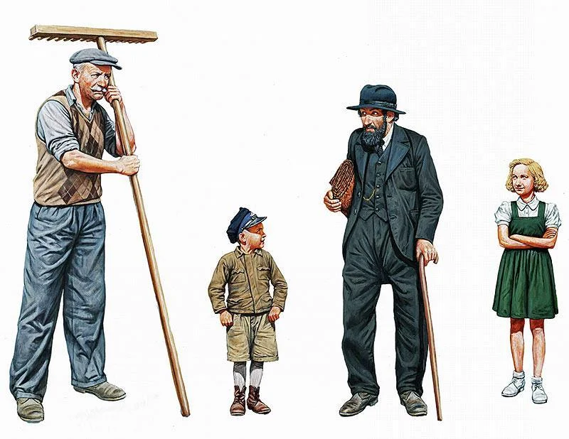 1/35 Master Box - Civilians, Western Region WWII Era 3567