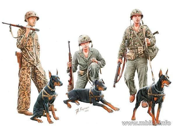 1/35 Master Box - Dogs in Marine Corps Service 35155