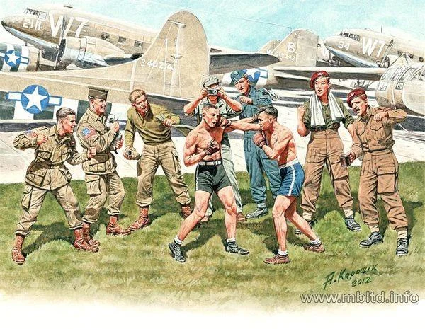 1/35 Master Box - "Friendly Boxing Match" British & American Paratroopers 35150