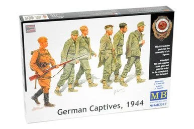 1/35 Master Box German Captives 1944 (5 & 1 Russian Soldier) Plastic Model Kit - Master Box LTD