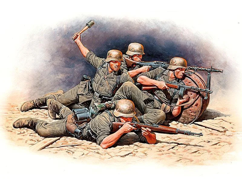 1/35 Master Box - German Infantry in Battle Eastern Front 35102