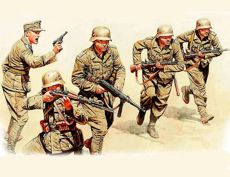 1/35 Master Box - German Infantry Zum Sturm Vorwarts 3593