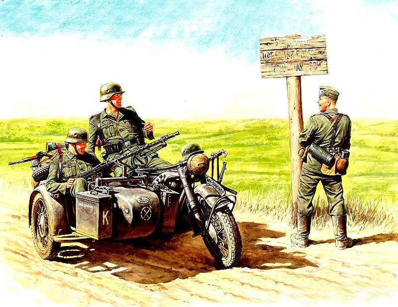 1/35 Master Box - German Motorcyclists (1940-1943) 3539