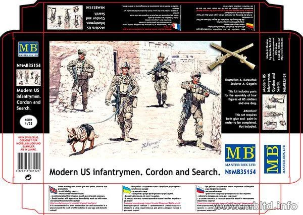 1/35 Master Box - Modern US Infantrymen 35154