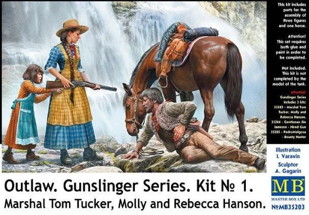1/35 Master Box - Outlaw Gunslinger Marshall Tucker Wounded 35203